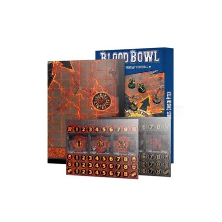 Blood Bowl Chaos Chosen Double-sided Pitch and Dugouts Set